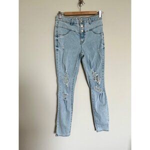 Refuge Light Blue Ripped Jeans - Size 4
